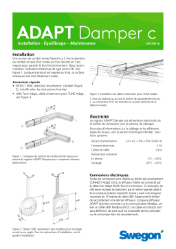 Swegon ADAPT Damper Mode d'emploi