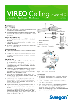 Swegon Square ceiling diff Mode d'emploi