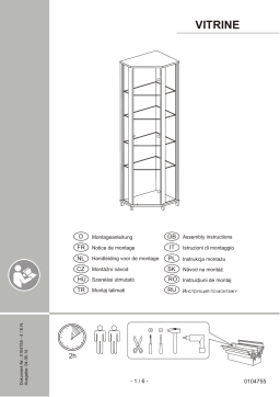 Argos Home AH CORNER BLK GLASS DISPLAY CABINET Manuel utilisateur