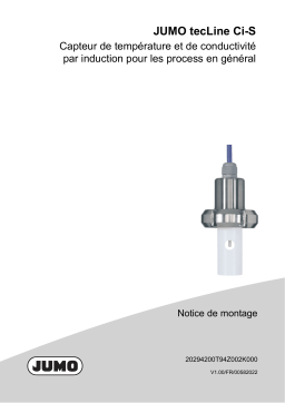 JUMO 202942 Inductive Conductivity and Temperature Sensor Guide d'installation