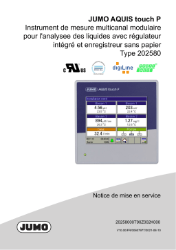 JUMO AQUIS touch P Modular Multichannel Measuring Device for Liquid Analysis Mode d'emploi