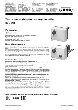 JUMO 603026 Surface-Mounted Double Thermostat, ATH Sery Fiche technique