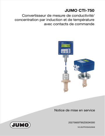 JUMO CTI-750 Transmitter Mode d'emploi | Fixfr