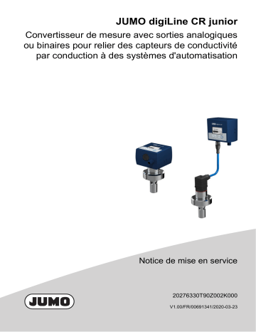 JUMO digiLine CR HT10 Head Transmitter Mode d'emploi | Fixfr