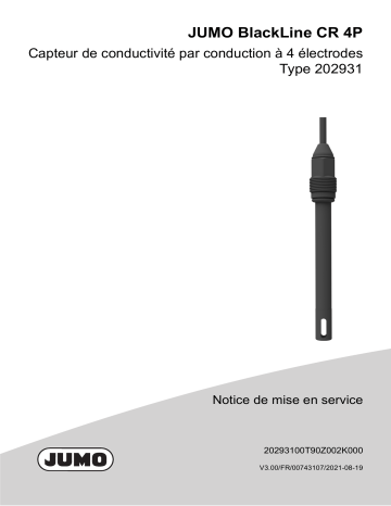 JUMO 202931 Conductive Four-Electrode Conductivity Sensor Mode d'emploi | Fixfr