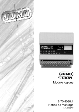 JUMO 704030 mTRON Logic module Guide d'installation