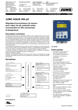 JUMO 202560 Transmitter/Controller Fiche technique