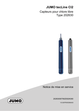 JUMO 202630 tecLine Cl2, Sensor Mode d'emploi