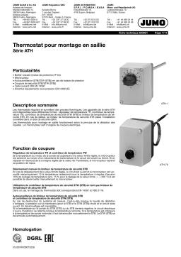 JUMO 603021 Surface-Mounted Single Thermostats, ATH Sery Fiche technique