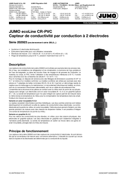 JUMO 202923 Conductive Two-Electrodes Conductivity Sensor Fiche technique