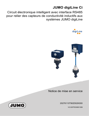 202760 | JUMO digiLine Ci HT10 Head Transmitter Mode d'emploi | Fixfr