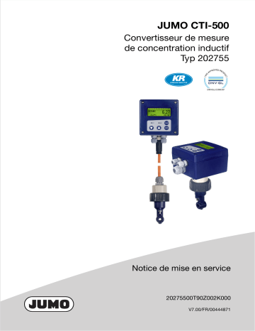 JUMO CTI-500 Transmitter Mode d'emploi | Fixfr