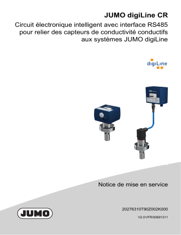 digiLine CR HT40 | digiLine CR HT60 | 202762 | digiLine CR HT70 | digiLine CR HT10 | digiLine CR HT20 | digiLine CR HT30 | JUMO digiLine CR HT50 Head Transmitter Mode d'emploi | Fixfr