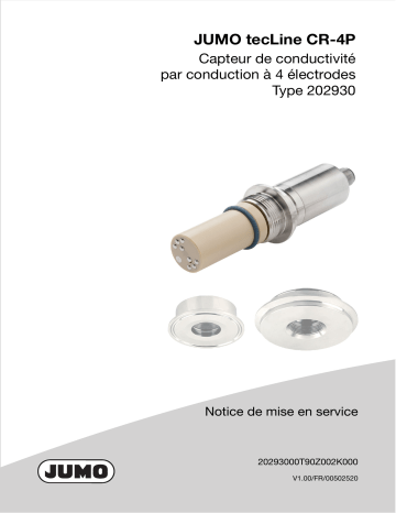 JUMO 202930 Conductive Four-Electrode Conductivity Sensor Mode d'emploi | Fixfr