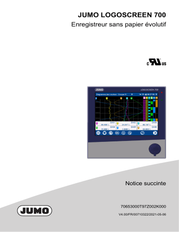 JUMO 706530 Highly-Scalable Paperless Recorder Manuel utilisateur | Fixfr