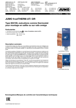 JUMO 604100 frostTHERM-AT/-DR Fiche technique