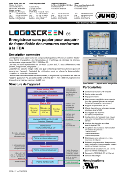 JUMO 706560 Fiche technique