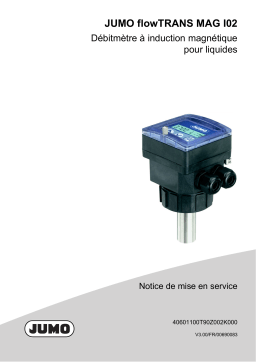 JUMO 406011 Electromagnetic Flowmeter Mode d'emploi