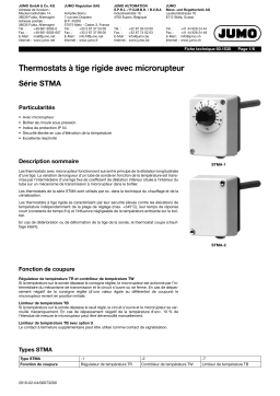 JUMO 601530 Rod thermostat Fiche technique