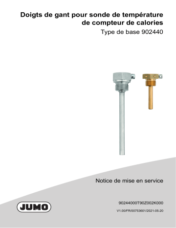 JUMO 902440 Thermowell Mode d'emploi | Fixfr