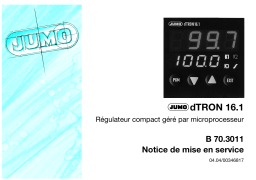 JUMO 703011 Manuel utilisateur