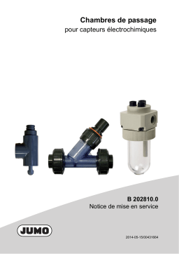 JUMO 202810 Flow-through fitting Mode d'emploi