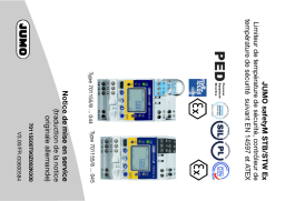 JUMO safetyM STB/STW Ex Limiter/Monitor According Mode d'emploi