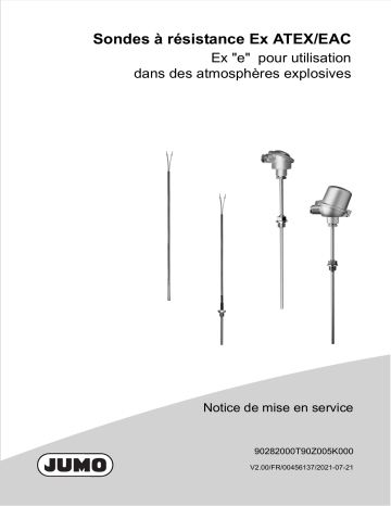 ATEX/IECEx RTD | JUMO PROCESStemp RTD Probe for Process Technology Mode d'emploi | Fixfr