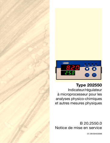 JUMO 202550 micro-processor indicator / controller Manuel utilisateur | Fixfr