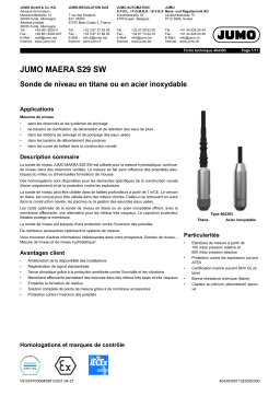 JUMO 404393 Level Probe out of Titanium Fiche technique