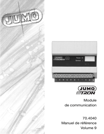 JUMO 704040 mTRON Communication module Manuel du propriétaire | Fixfr