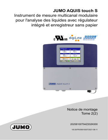 JUMO AQUIS touch S Modular Multichannel Measuring Device for Liquid Analysis Guide d'installation | Fixfr