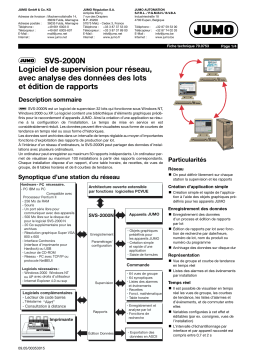 JUMO 700753 SVS-2000N Fiche technique