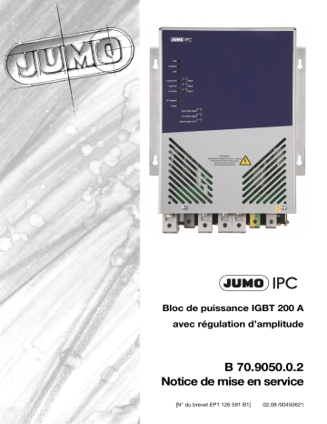 JUMO 709050 IPC IGBT Power Converter Mode d'emploi | Fixfr