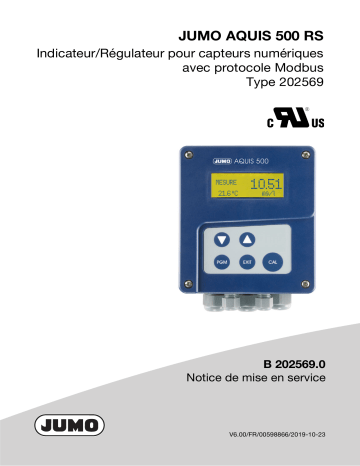 JUMO AQUIS 500 RS Display Unit / Controller for Digital Sensor Mode d'emploi | Fixfr