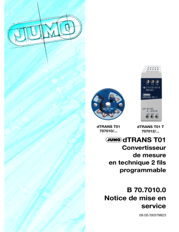 JUMO 707010 Two-Wire Transmitter Mode d'emploi | Fixfr