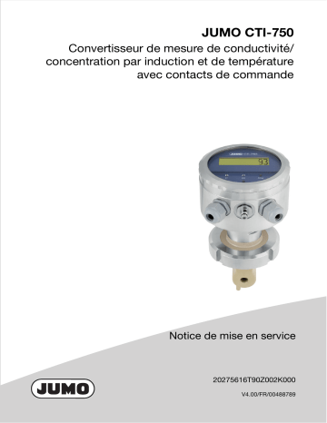 JUMO CTI-750 Transmitter Mode d'emploi | Fixfr