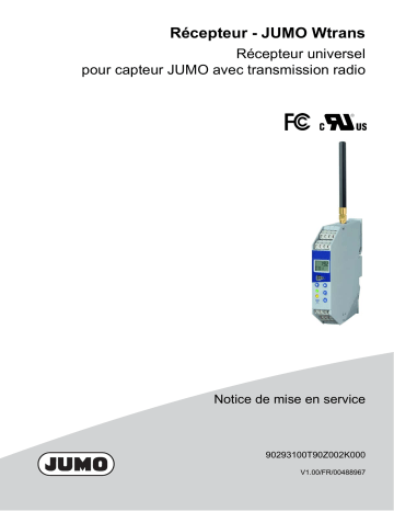 JUMO 902931 Universal Receiver Mode d'emploi | Fixfr