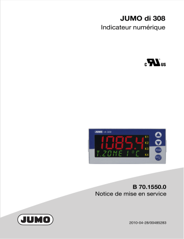 JUMO 701550 Digital Indicator Mode d'emploi | Fixfr