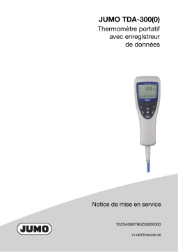 JUMO 702540 Handheld thermometer Mode d'emploi