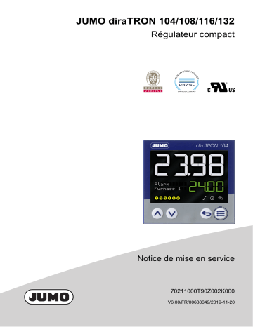 JUMO 702110/11/12/13/14 Compact Controller Mode d'emploi | Fixfr