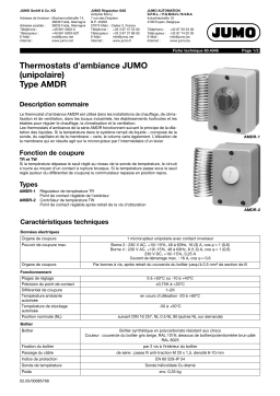 JUMO 604046 Room thermostat Fiche technique