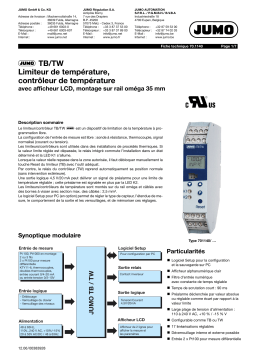 JUMO 701140 TB/TW Fiche technique