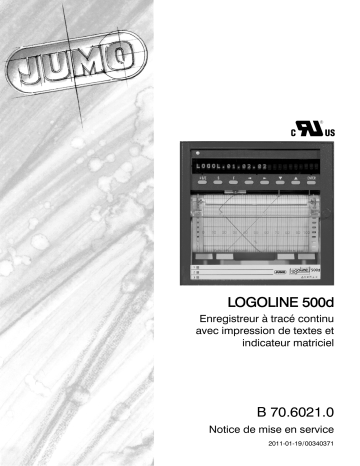 JUMO 706021 Printing recorder Mode d'emploi | Fixfr