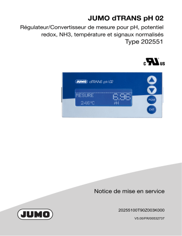 JUMO 202551 Compact multichannel transmitter/controller Mode d'emploi | Fixfr