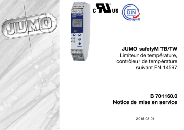 JUMO safetyM TB/TW Monitor According Mode d'emploi | Fixfr