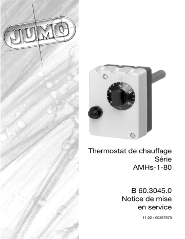 JUMO 603045 Heater thermostat Manuel utilisateur | Fixfr