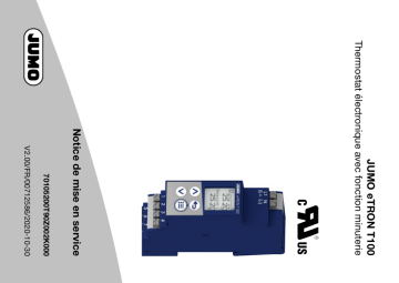 JUMO 701052 Electronic Thermostat Mode d'emploi | Fixfr