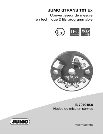 JUMO 707010 Two-Wire Transmitter Mode d'emploi | Fixfr