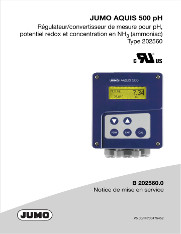 JUMO 202560 Transmitter/Controller Mode d'emploi | Fixfr